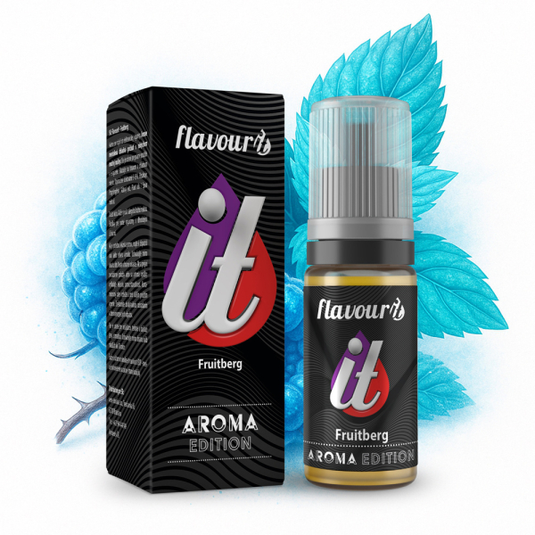 Příchuť Flavourit Fruitberg - Modrá malina, máta