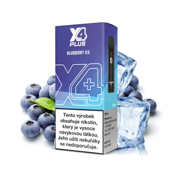 X4 Plus předplněná cartridge Blueberry Ice - Ledová borůvka (20 mg)