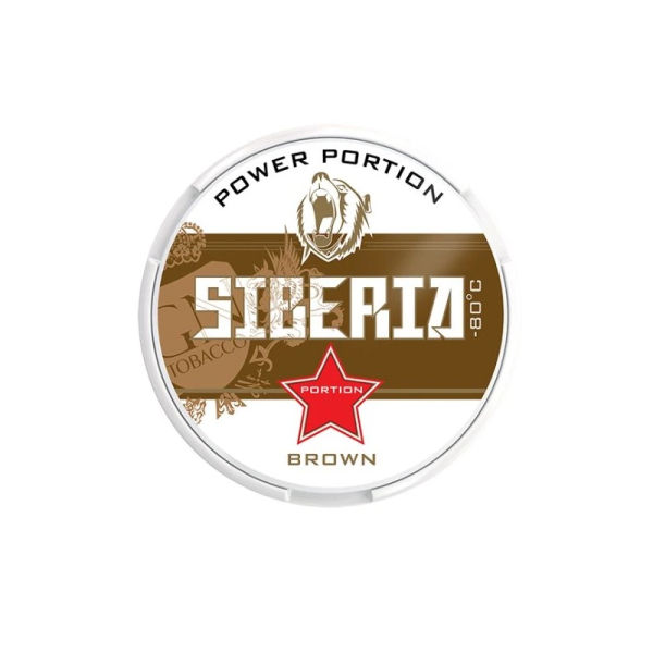 Nikotinové sáčky SIBERIA Brown - Tabák s mátou (43 mg)