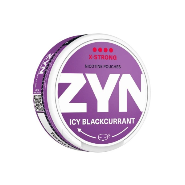 Nikotinové sáčky ZYN X-STRONG Icy Blackcurrant - Chladivý černý rybíz (11 mg)