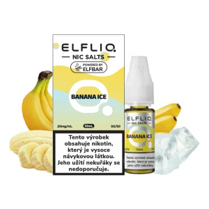E-liquid ELF BAR ELFLIQ Nic SALT Banana Ice - Ledový banán (10 ml)