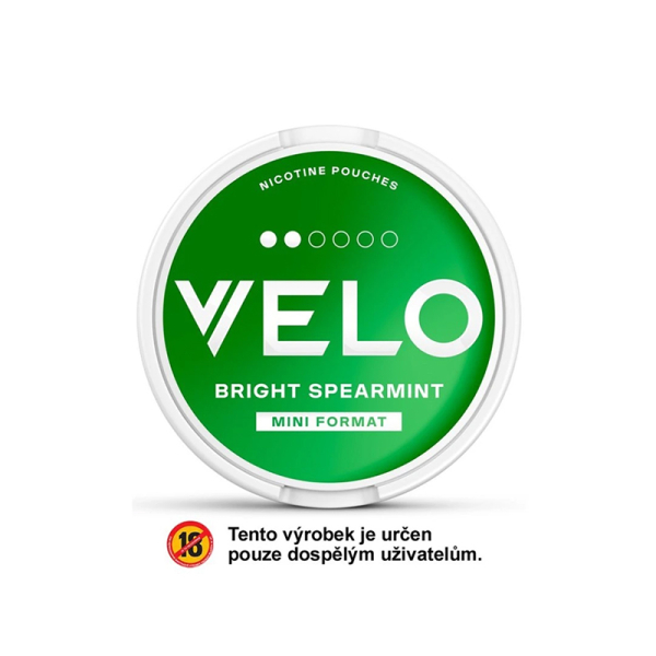 Nikotinové sáčky VELO Bright Spearmint Mini - Svěží máta (6 mg)