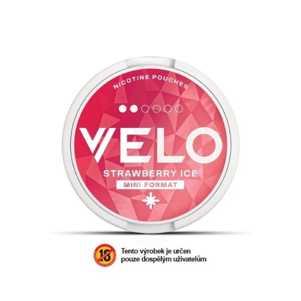 Nikotinové sáčky VELO Strawberry Ice Mini - Ledová jahoda (6 mg)