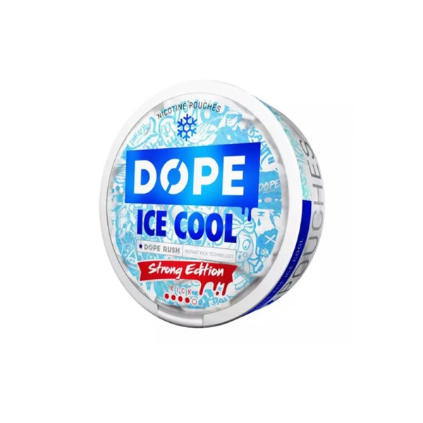 Nikotinové sáčky DOPE Ice Cool Strong Edition - Mentol s eukalyptem (16 mg)