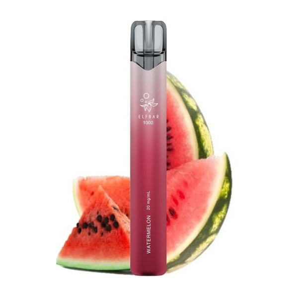Elf Bar 1000 Watermelon jednorázová elektronická cigareta - Vodní meloun