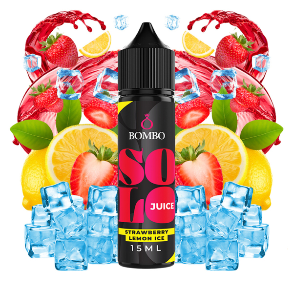 Příchuť Bombo Solo Juice Strawberry Lemon Ice - Ledová jahoda, citron