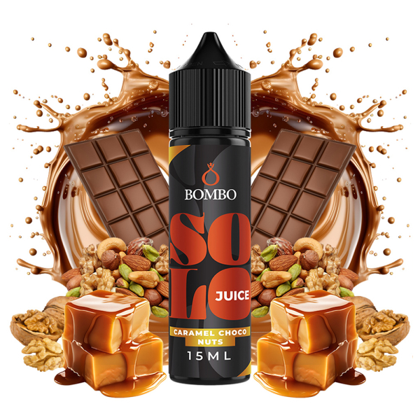 Příchuť Bombo Solo Juice Caramel Choco Nuts - Čokoláda, karamel, oříšky