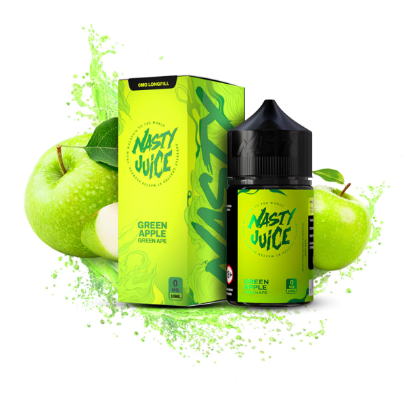 Příchuť Nasty Juice Green Ape - Zelené jablko
