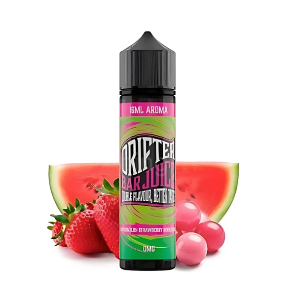 Příchuť Drifter Bar Juice Watermelon Strawberry Bubblegum - Žvýkačka, vodní meloun, jahoda (16 ml)