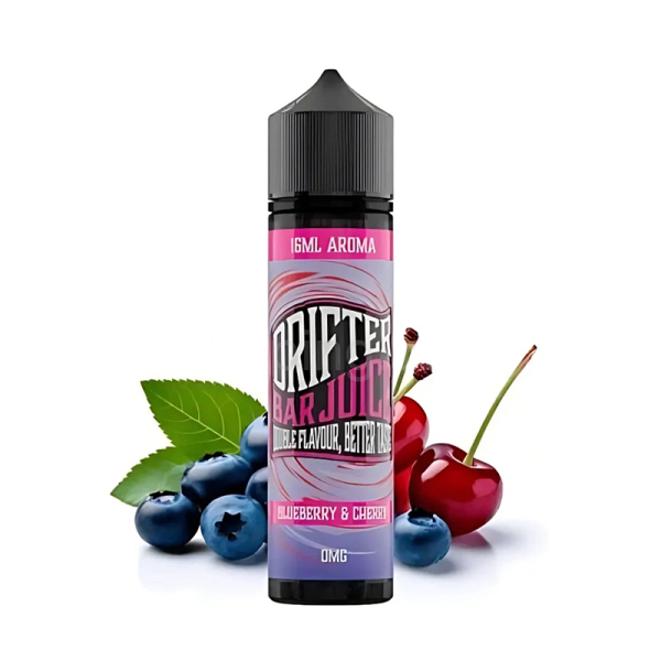 Příchuť Drifter Bar Juice Blueberry Cherry  - Borůvka, třešeň (16 ml)