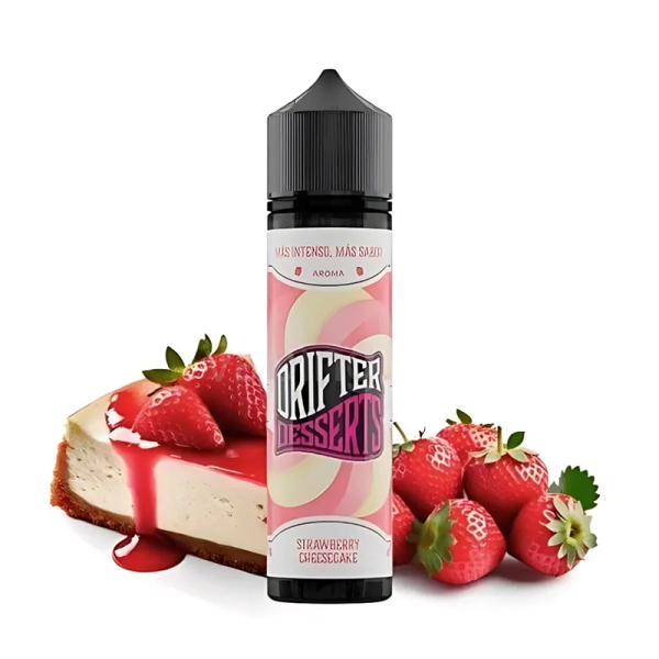 Příchuť Drifter Desserts Strawberry Cheesecake - Jahodový cheesecake (16 ml)