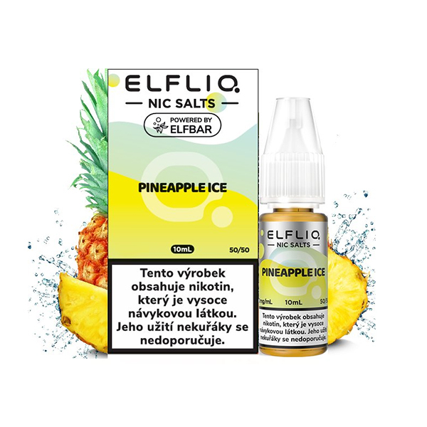 E-liquid ELF BAR ELFLIQ Nic SALT Pineapple Ice - Ledový ananas (10 ml)