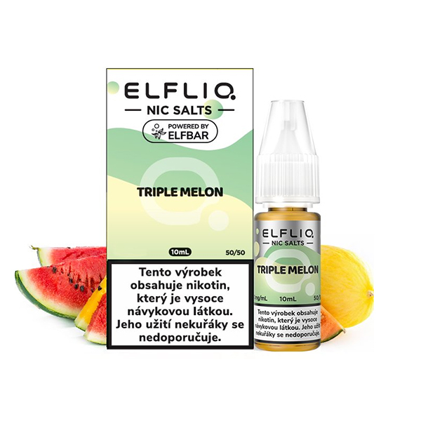 E-liquid ELF BAR ELFLIQ Nic SALT Triple Melon - Melounový mix (10 ml)
