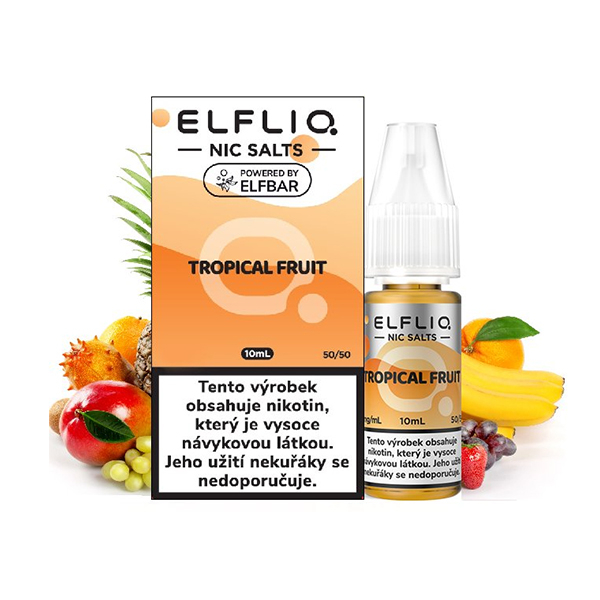 E-liquid ELF BAR ELFLIQ Nic SALT Tropical Fruit - Tropické ovoce  (10 ml)