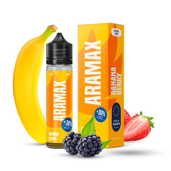 Příchuť Aramax Banana Berry - Banán, bobule