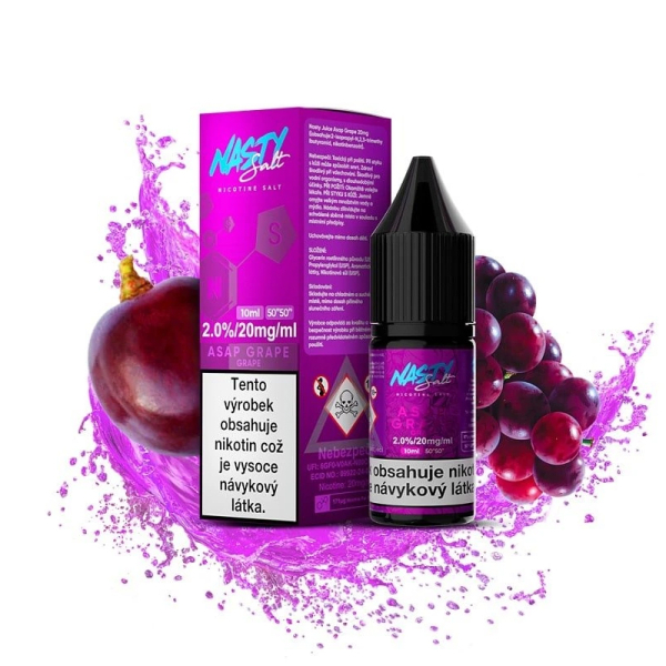 E-liquid Nasty Salt Asap Grape - Hroznové víno