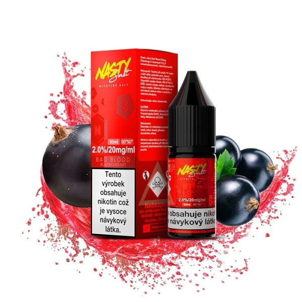 E-liquid Nasty Salt Bad Blood - Černý rybíz