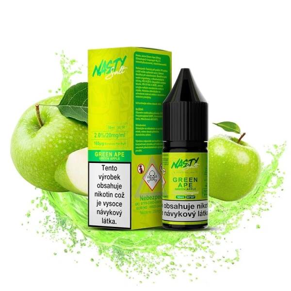 E-liquid Nasty Salt Green Ape - Zelené jablko