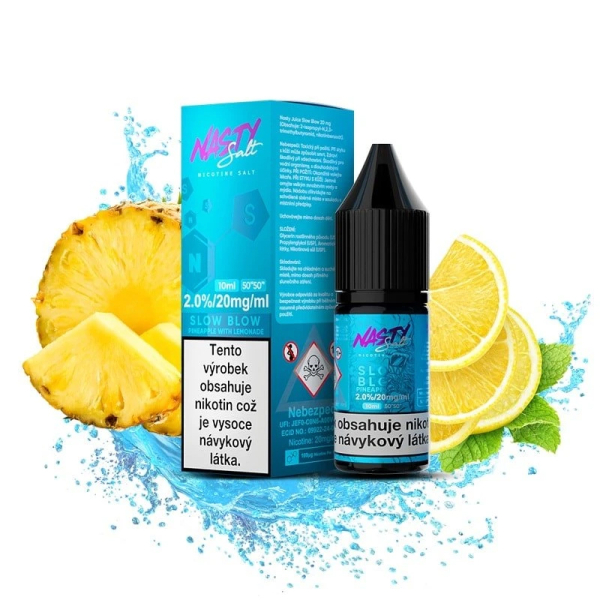 E-liquid Nasty Salt Slow Blow - Ananas, citron