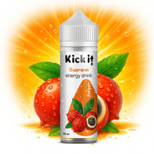 Příchuť Kick it Guarana Energy Drink - Energetický drink, guarana