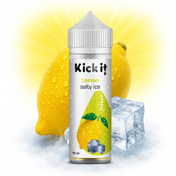 Příchuť Kick it Lemon Salty Ice - Ledový citron
