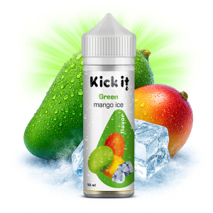 Příchuť Kick it Green Mango Ice - Ledové mango