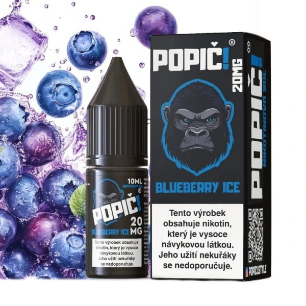 E-liquid Popič! Salt Blueberry Ice - Ledová borůvka