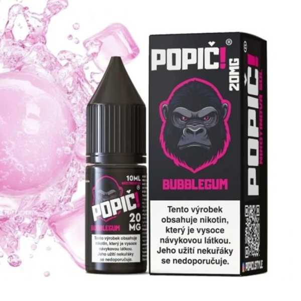 E-liquid Popič! Salt Bubblegum - Ovocná žvýkačka