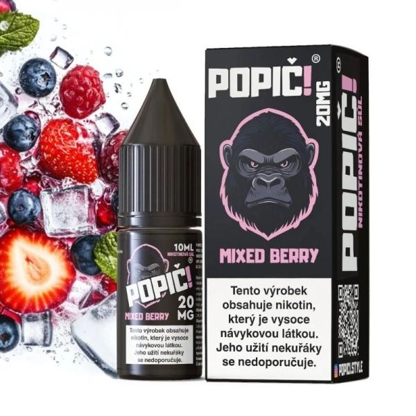 E-liquid Popič! Salt Mixed Berry - Směs bobulí