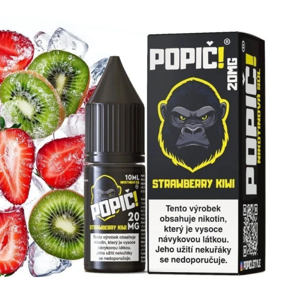 E-liquid Popič! Salt Strawberry Kiwi - Jahoda, kiwi