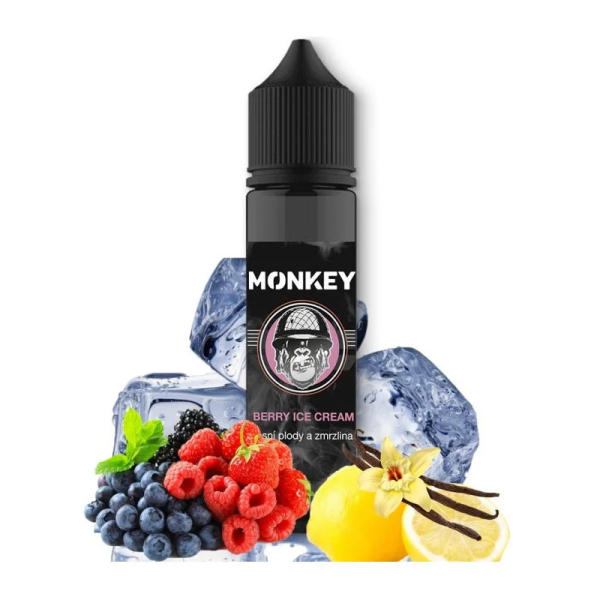 Příchuť Monkey Berry Ice Cream - Zmrzlina s lesními plody