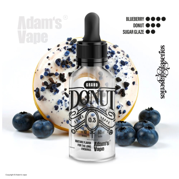 Příchuť Adam's Vape Grand Donut - Borůvkový donut