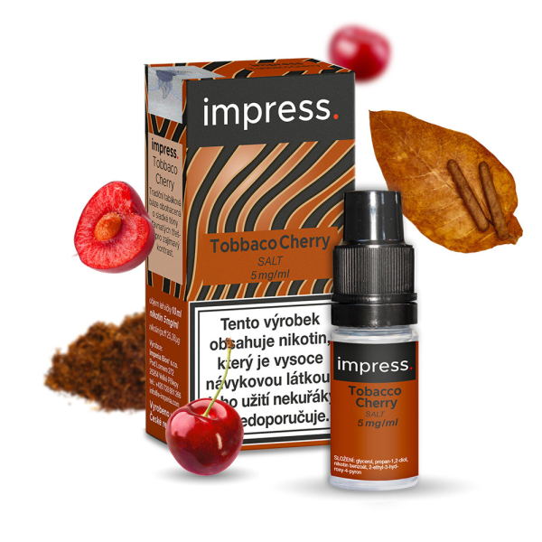 E-liquid Impress Salt Tobacco Cherry - Třešňový tabák