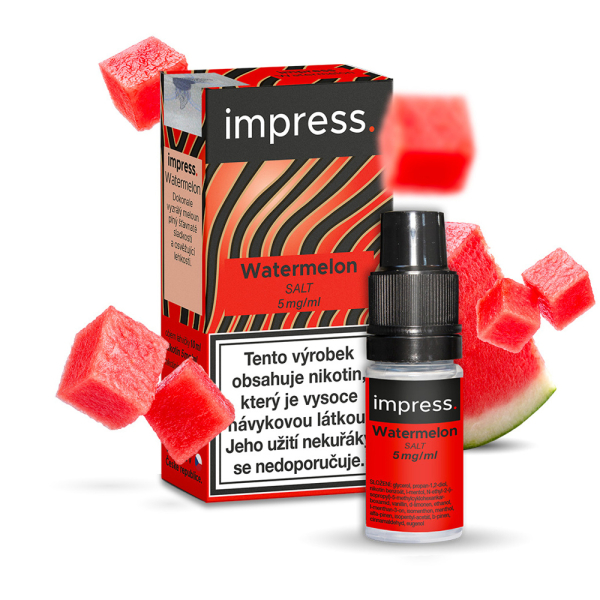 E-liquid Impress Salt Watermelon - Vodní meloun