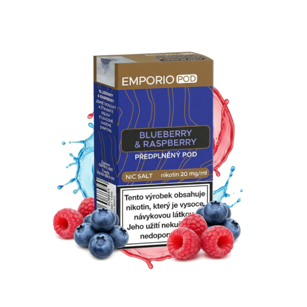 Emporio POD předplněná cartridge Blueberry Raspberry - Borůvka, malina