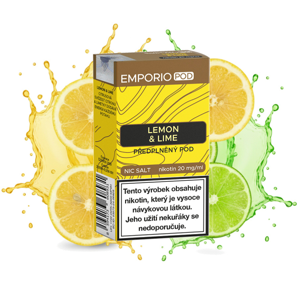 Emporio POD předplněná cartridge Lemon Lime - Citron, limetka
