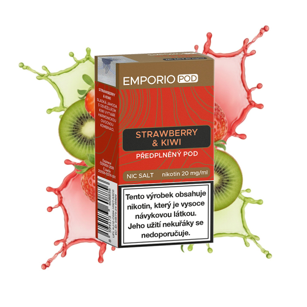 Emporio POD předplněná cartridge Strawberry Kiwi - Jahoda, kiwi