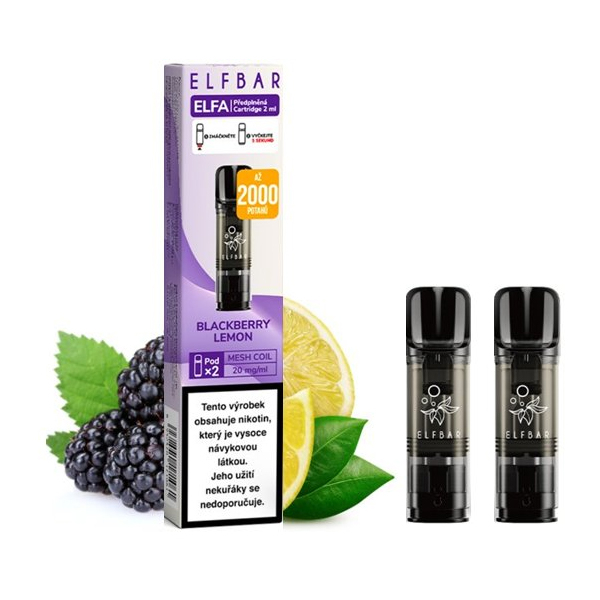Elf Bar ELFA Pods cartridge 2Pack Blackberry Lemon - Ostružina, citron (20 mg)