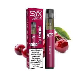 SYX Bar jednorázová elektronická cigareta Cherry Ice - Ledová třešeň