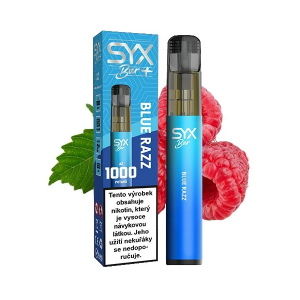 SYX Bar jednorázová elektronická cigareta Bluerazz - Borůvka, malina