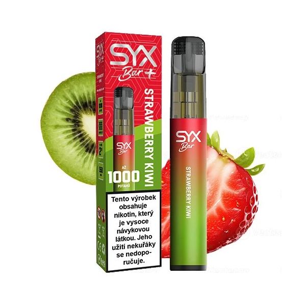 SYX Bar jednorázová elektronická cigareta Strawberry Kiwi - Jahoda, kiwi