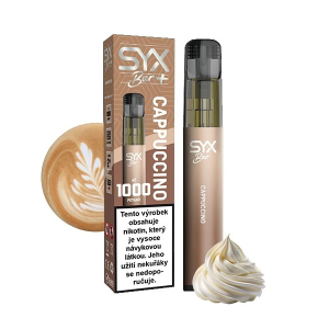 SYX Bar jednorázová elektronická cigareta Cappuccino - Kapučíno