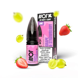 E-liquid Riot X Salt Grape Strawberry - Hroznové víno, jahoda
