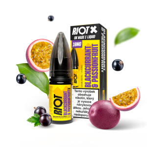 E-liquid Riot X Salt Blackcurrant Passionfruit - Černý rybíz, marakuja