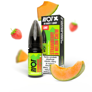 E-liquid Riot X Salt Strawberry Melon Chew - Jahodovo-melounová žvýkačka