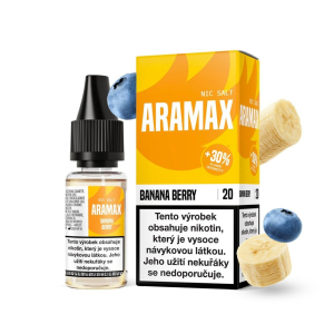 E-liquid Aramax Salt Banana Berry - Banán, bobule