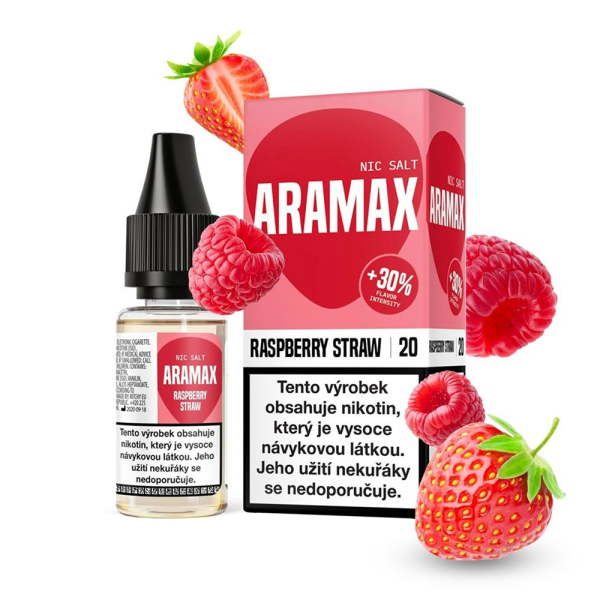 E-liquid Aramax Salt Raspberry Straw - Malina, jahoda