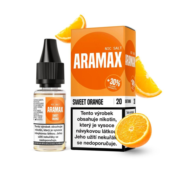 E-liquid Aramax Salt Sweet Orange - Sladký pomeranč