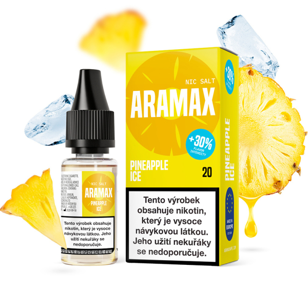 E-liquid Aramax Salt Pineapple Ice - Ledov&yacute; ananas
