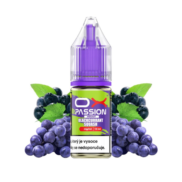 E-liquid OXVA Ox Passion Salts Blackcurrant Squash - Černý rybíz, hroznové víno